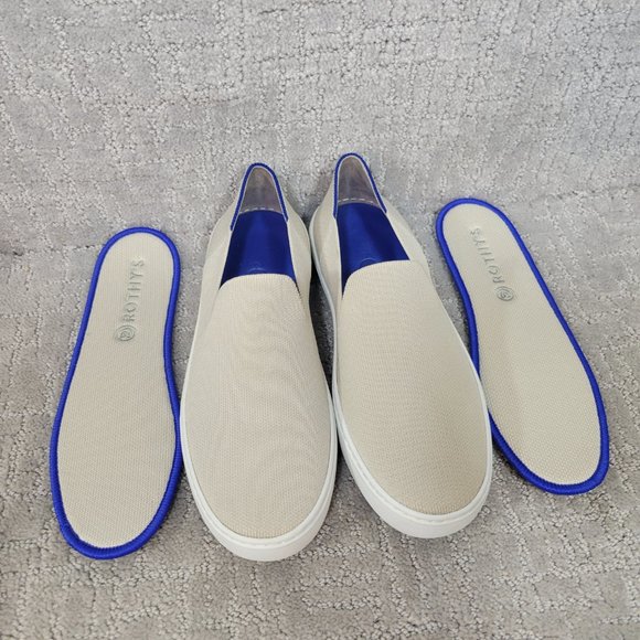Rothy's The Sneaker Women's Size US 8.5 Sand Round Toe Slip On Comfort Shoes NEW - Picture 3 of 11